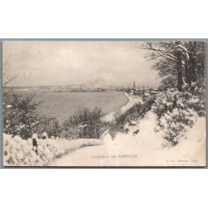 Julehilsen fra Aarhus - Postkort - Brugt
