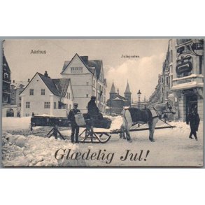 Aarhus - Juleposten - Gl�delig Jul - Postkort - Ubrugt