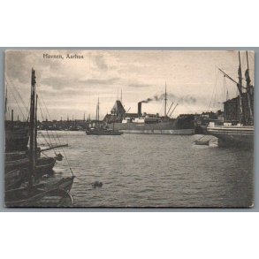 Havnen - Aarhus - Postkort - Brugt