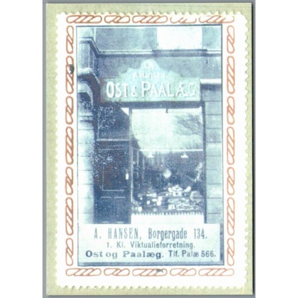 A. Hansen - Viktualieforretning - Silz u/n - Ubrugt