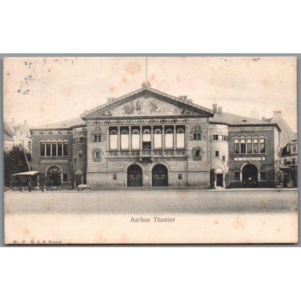 Aarhus - Theater - Postkort - Brugt