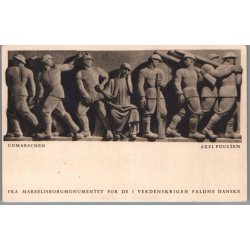 Fra Marselisborgmonumentet fra de faldne danske  i Verdenskrigen - Aarhus - Postkort - Ubrugt