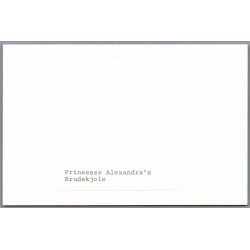 Prinsesse Alexandras Brudekjole - Foto u/n 