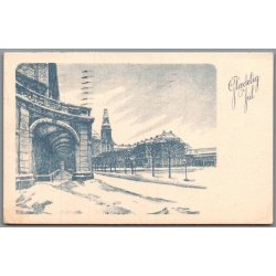 Gl�delig Jul - Christiansborg Slot - Postkort - Brugt