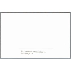 Prinsesse Alexandras Brudekjole - Foto u/n 