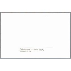 Prinsesse Alexandras Brudekjole - Foto u/n 