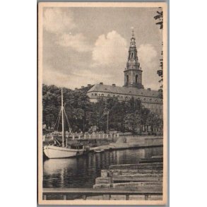 Udsigt mod Christiansborg Slot - Postkort - Brugt