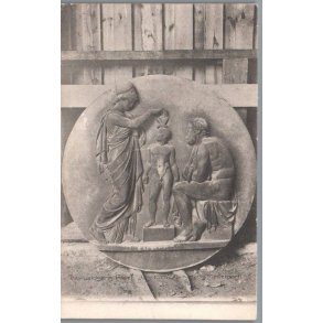 Thorvaldsens Relief p� Forsiden - Christiansborg Slotsruin - Postkort - Ubrugt
