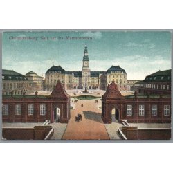 K�benhavn - Christiansborg Slot set fra Marmorbroen - Postkort - Ubrugt