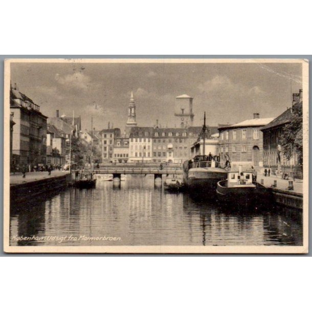 K�benhavn - Udsigt fra Marmorbroen  - Postkort - Brugt