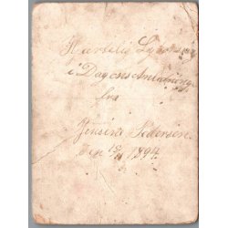 Lyk�nskningskort - 15 - 11 - 1894 - Jensine Pedersen - Godt brugt !