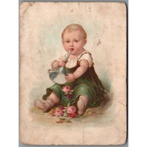 Lyk�nskningskort - 15 - 11 - 1894 - Jensine Pedersen - Godt brugt !