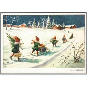 Jenny Nystrm - God Jul - Gott Nytt r - Bromma JN 2 - Ubrugt