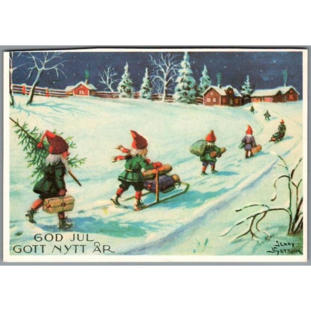 Jenny Nystrm - God Jul - Gott Nytt r - Eliasson u/n - Ubrugt
