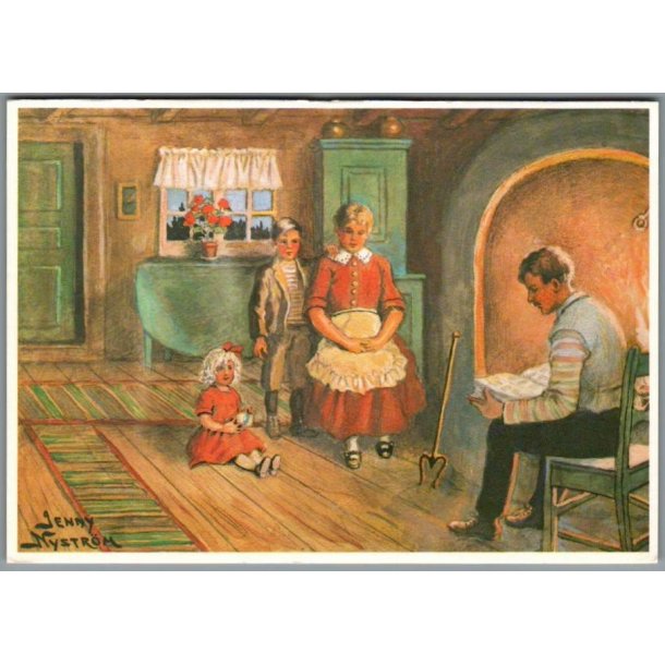 Jenny Nystrm - Kartonkort u/n - Ubrugt