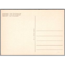 K�benhavn - Tivoli - Koncertsalen - Postkort - Ubrugt