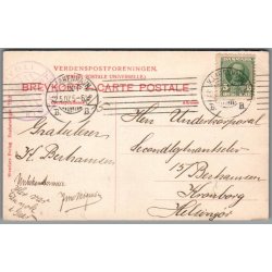 Tivoligarden tr�kker op - Postkort - Brugt - Svagt hj�rne !