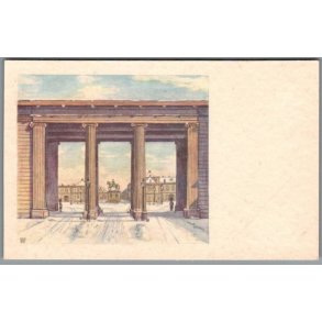 West, C.V.  - Parti fra Amalienborg Slot - Stender u/n - Ubrugt