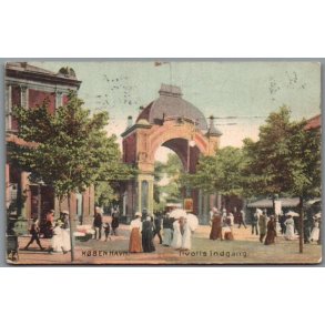 K�benhavn - Tivolis Indgang - Postkort - Brugt