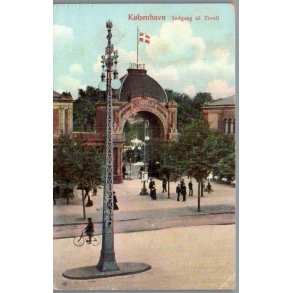 K�benhavn - Indgang til Tivoli - Postkort  - Ubrugt