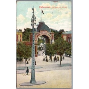 K�benhavn - Indgang til Tivoli - Postkort  - Brugt
