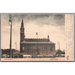 K�benhavn - R�dhuset - Postkort - Brugt  