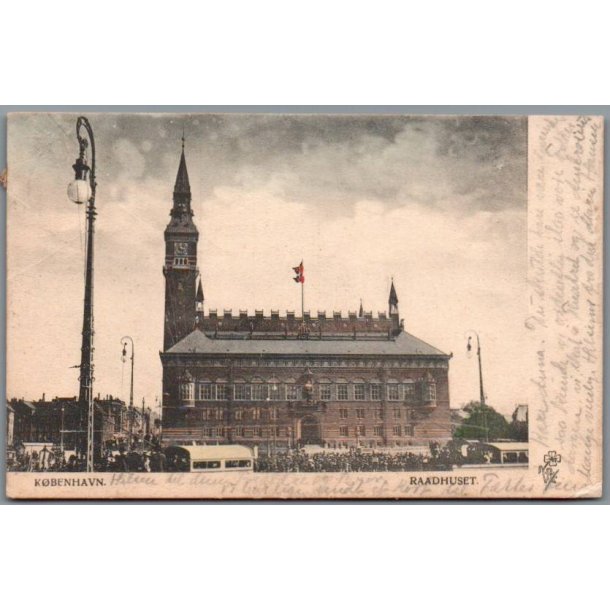 K�benhavn - R�dhuset - Postkort - Brugt  