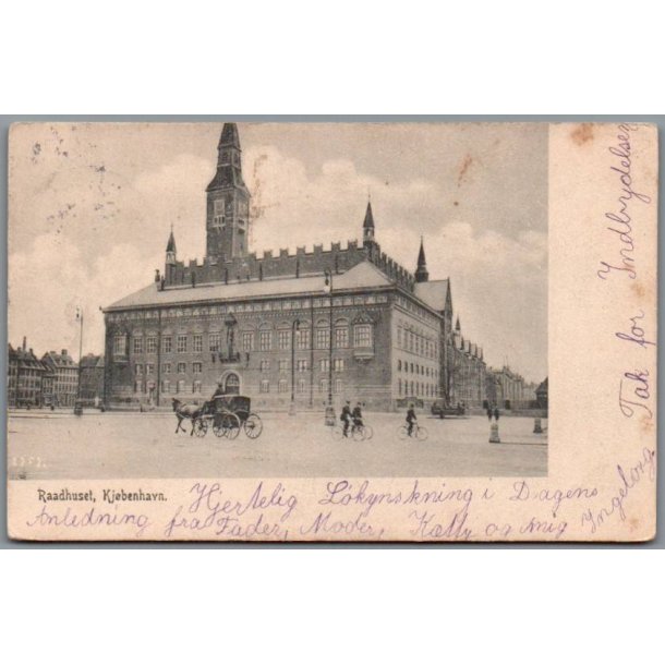 Kj�benhavn - R�dhuset - Postkort - Brugt - 
