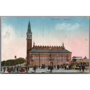 K�benhavn - R�dhuset - Postkort - Brugt  