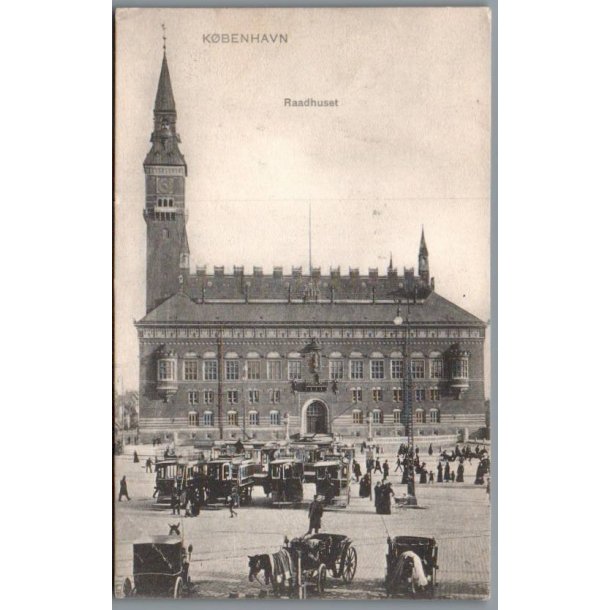 K�benhavn - Raadhuset  -  Postkort - Ubrugt