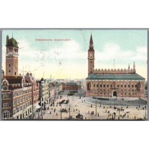 K�benhavn - Raadhuset  -  Postkort - Brugt