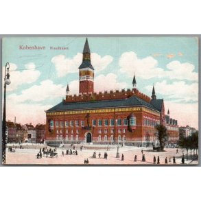 K�benhavn - Raadhuset  -  Postkort - Ubrugt