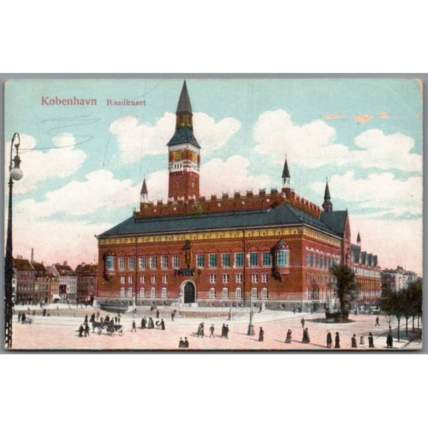 K�benhavn - Raadhuset  -  Postkort - Ubrugt