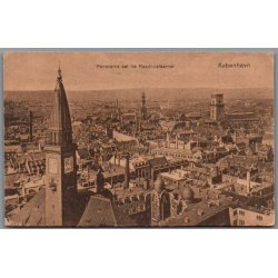 Panorama set fra Raadhustaarnet - K�benhavn - Postkort - Brugt