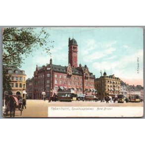 K�benhavn - Raadhuspladsen - Hotel Bristol,- Postkort - Ubrugt