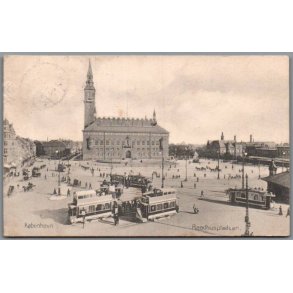 K�benhavn - R�dhuspladsen - Postkort - Brugt