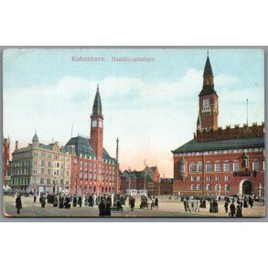 K�benhavn - R�dhuspladsen - Postkort - Brugt