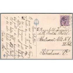 Silhuet Postkort - R.J.N. - Brugt