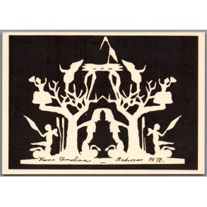 Silhuet Postkort - H.C. Andersen - Ubrugt
