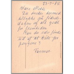 Silhuet Postkort - H.C. Andersen - Ubrugt