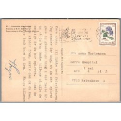 Silhuet Postkort - H.C. Andersen - Brugt