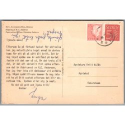 Silhuet Postkort - H.C. Andersen - Brugt