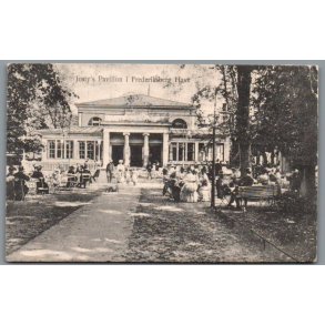 Jostys Pavillon i Frederiksberg Have - Postkort - Brugt