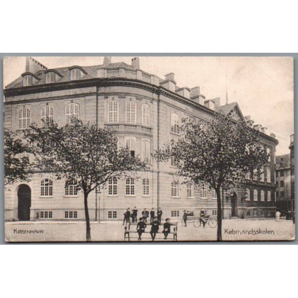 K�benhavn - K�bmandsskolen - Postkort - Brugt