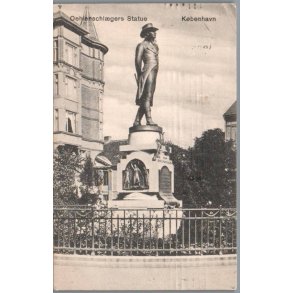Oehenschl�gers Statue - K�benhavn - Postkort - Brugt