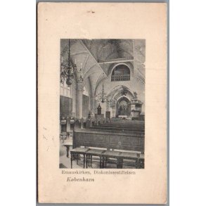 K�benhavn -  Emanuskirken - Diakonissestiftelsen - Postkort - Brugt
