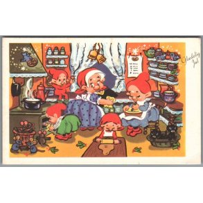 E. Gross - Gldelig Jul - W&L 7460/45 - Brugt