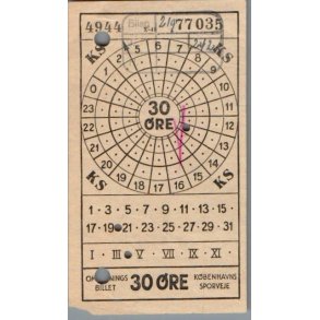 K�benhavns Sporveje - 30 �re - Omstigning