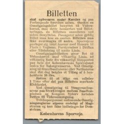 K�benhavns Sporveje - 25 �re - Omstigning