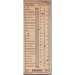 K�benhavns Sporveje - 10 �re - Omstigning